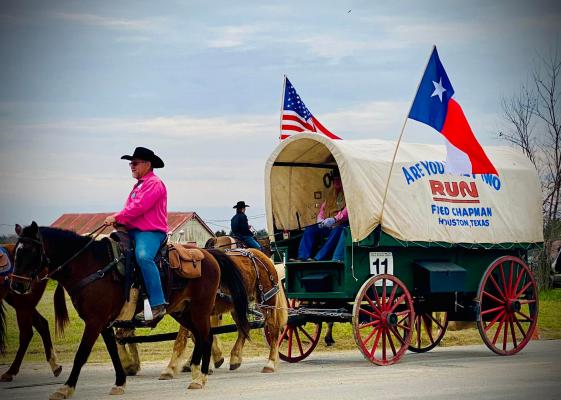 Salt Grass Trail Riders made their way through Austin County over the weekend en route to the Houston Livestock Show and Rodeo this weekend. JESSICA GORDON
