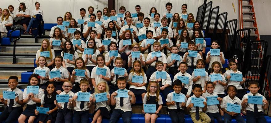 74 Faith Academy students earned A Honor Roll in the third quarter. (Contributed photo)