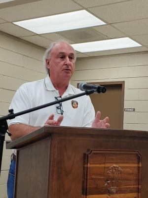 Sealy City Fire Marshal/IT Joey Schmidt made a presentation to city council regarding a phone system contract for Sealy City Hall during the regular meeting at the W.E. Hill Community Center June 1. KAREN LOPEZ