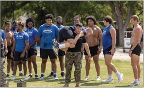 Blinn football welcomes Marine Corps for high-intensity workouts