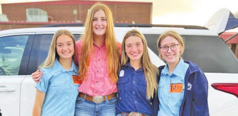 Brazos FFA’s Dairy Cattle team took first from the Area XI Career Development Event and punched a ticket to this summer’s State Convention. CONTRIBUTED PHOTOS