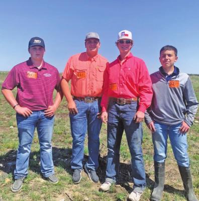 Sealy FFA’s land judging team qualifies for state