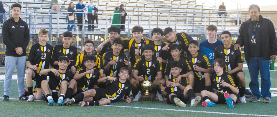 The Tigers celebrate their first round victory being crowned as Bi-Area District Champions. PHOTOS BY ABENEZER YONAS