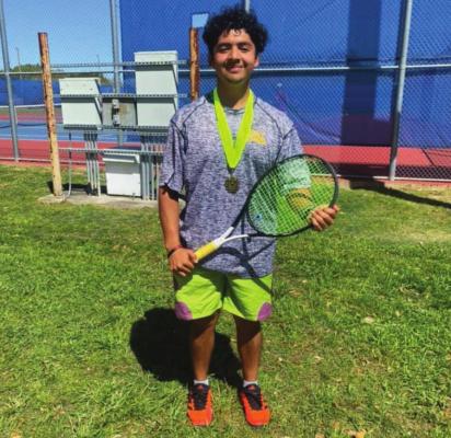 Carlos Godoy represented Sealy with a gold medal in the boys’ singles circuit at the Wharton Tournament March 25. CONTRIBUTED PHOTOS
