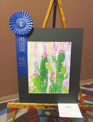Best of Show: “Queen of Social Distancing” by Ainsley Oliver, MBS 5th Grade