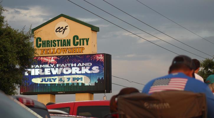 Residents came out in droves to Christian City Fellowship for Family, Faith and Fireworks Sunday, July 4. COLE McNANNA