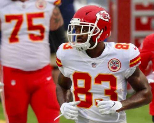 Kansas City Chiefs tight end Ricky Seals-Jones (83) will become the first Sealy-born NFL player to make a Super Bowl when the Chiefs play the Tampa Bay Buccaneers this Sunday. (Contributed photo)