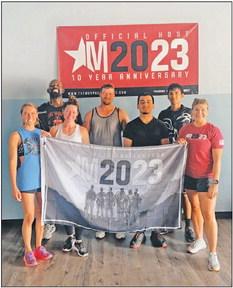 Participants in the Murph Challenge included Emily Wislin, Lisa Carille, Travis Bush, Julie Carruthers, Giles Montgomery, George Reyna and Alberto Ortiz. CONTRIBUTED PHOTO