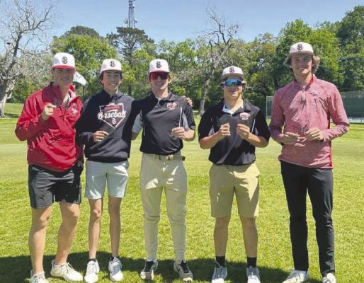 Brazos Golf finished second overall as a team and Judson Zahradnik finished 3rd as an individual in the Rice Consolidated Golf Tournament last week. COURTESY PHOTO