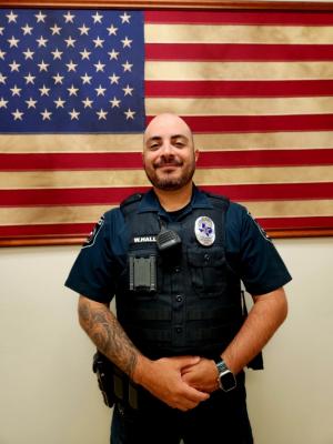 Sealy Police welcomed Officer Wesley Hall as its newest member to be sworn in at the police department surrounded by family, friends and his new co-workers. Hall has over 10 years of experience as a police officer most recently with San Felipe PD and Sealy ISD PD. COURTESY PHOTO
